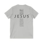 Jesus' Name Unisex Jersey Short Sleeve V-Neck Tee